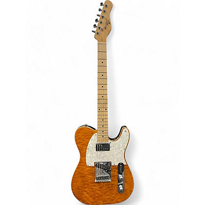 Used Michael Kelly TELE Trans Amber Solid Body Electric Guitar