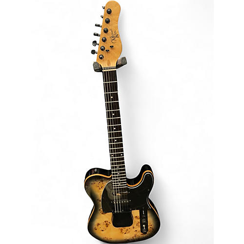 Used Michael Kelly Triple 50 Black Burl Solid Body Electric Guitar Black Burl