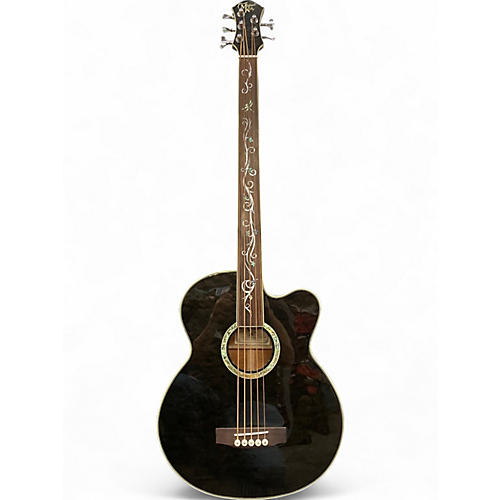 Used Michael Kelly dragonfly 5fl Trans Black Acoustic Bass Guitar Trans Black