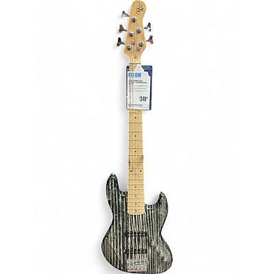 Michael Kelly Used Michael Kelly element 5 Black and White Electric Bass Guitar