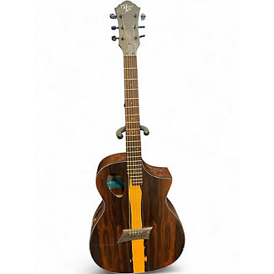 Used Michael Kelly feszisfx Worn Natural Acoustic Electric Guitar