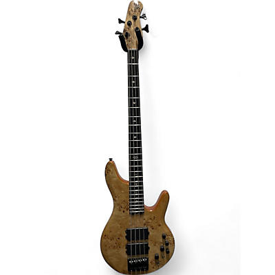 Michael Kelly Used Michael Kelly pinnacle Natural Burled Electric Bass Guitar