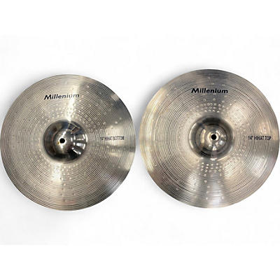 Used Millenium 14in 14" B20 Hi-Hat Pair Cymbal