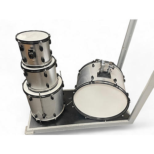 Used Miscellaneous 4 Piece 4 Piece Shell Pack Silver Drum Kit Silver