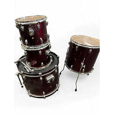 Used Miscellaneous 4 Piece Drum kit Red Drum Kit