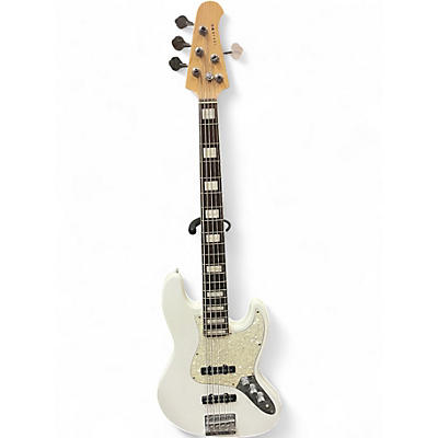 Used Miscellaneous 5 STRING J STYLE BASS WHITE Electric Bass Guitar