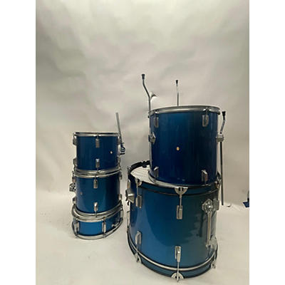 Used Miscellaneous 5 piece Drum Kit Blue Drum Kit