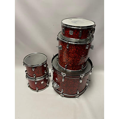 Miscellaneous Used Miscellaneous 5 piece Drum Set Red Drum Kit