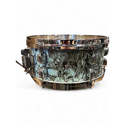 Used Miscellaneous 5X12 CUSTOM SNARE DRUM SKY BLUE SWIRL Drum