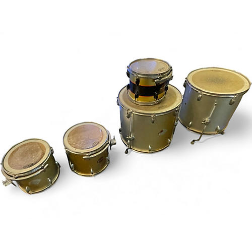 Used Miscellaneous 6 Piece DRUMSET BRONZE & SILVER Drum Kit BRONZE & SILVER
