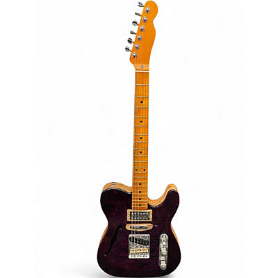Used Miscellaneous Custom Hollowbody Telecaster  Purple Hollow Body Electric Guitar