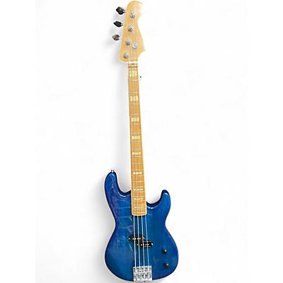Used Miscellaneous DOUBLECUT 4 STRING Blue Electric Bass Guitar