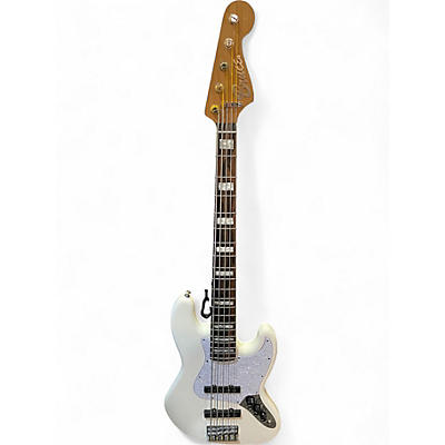 Used Miscellaneous PARTS JAZZ BASS White Electric Bass Guitar