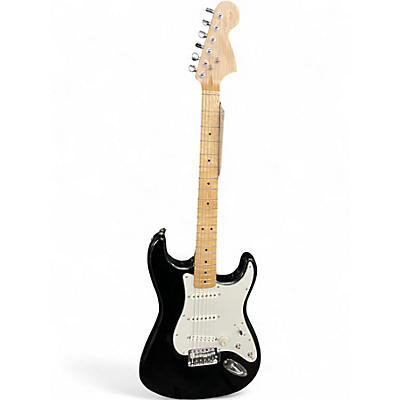 Used Miscellaneous PARTSCASTER Black Solid Body Electric Guitar