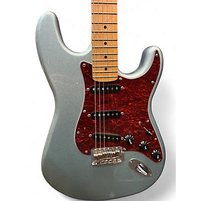 Used Miscellaneous PARTSCASTER Ice Blue Metallic Solid Body Electric Guitar