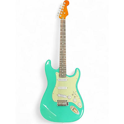 Used Miscellaneous PARTSCASTER Turquoise Solid Body Electric Guitar