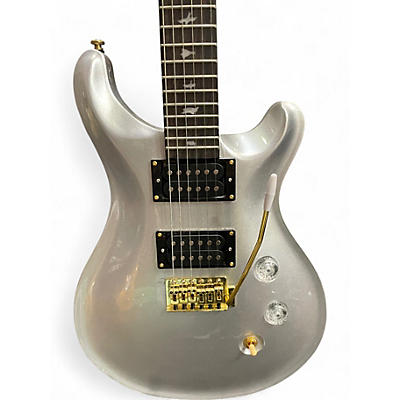 Used Miscellaneous PRS Style Metallic Silver Solid Body Electric Guitar