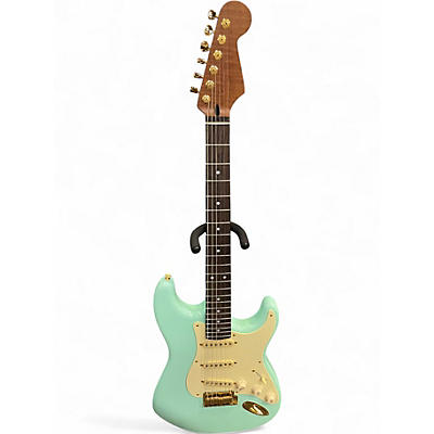 Used Miscellaneous Partscaster Blue Solid Body Electric Guitar