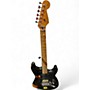 Used Miscellaneous Partscaster Satin Black Solid Body Electric Guitar Satin Black