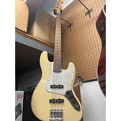 Miscellaneous Used Miscellaneous Solidbody Electric Bass Olympic White Electric Bass Guitar