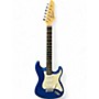Used Miscellaneous Strat Style Blue Solid Body Electric Guitar Blue