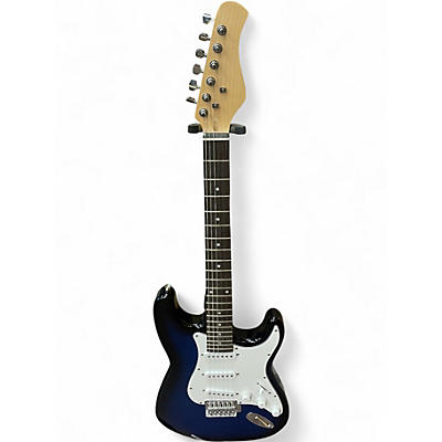Used Miscellaneous Strat Style Blue to Black Fade Solid Body Electric Guitar