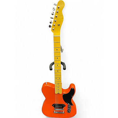 Miscellaneous Used Miscellaneous T-Style Partscaster P90 Orange Solid Body Electric Guitar