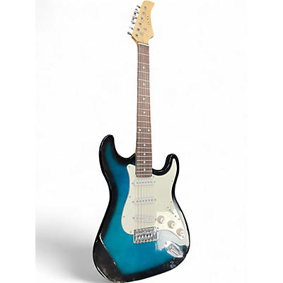 Used Miscellaneous ZENY STRATOCASTER Blue to Black Fade Solid Body Electric Guitar