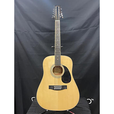 Mitchell Used Mitchell D120-12e Natural 12 String Acoustic Electric Guitar