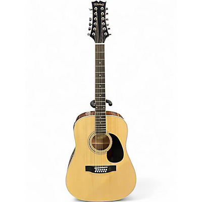 Used Mitchell D120S-12 Natural 12 String Acoustic Electric Guitar