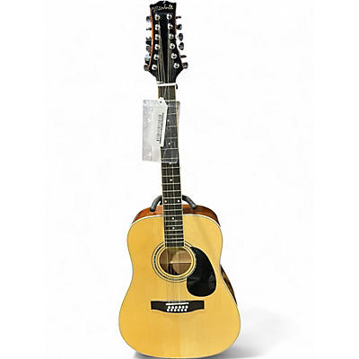Used Mitchell D120S-12E Natural 12 String Acoustic Electric Guitar