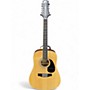 Used Mitchell D120S-12E Natural 12 String Acoustic Electric Guitar Natural