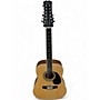 Used Mitchell D120S12 Natural 12 String Acoustic Electric Guitar Natural