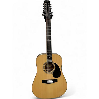 Used Mitchell D120S12E Natural 12 String Acoustic Electric Guitar