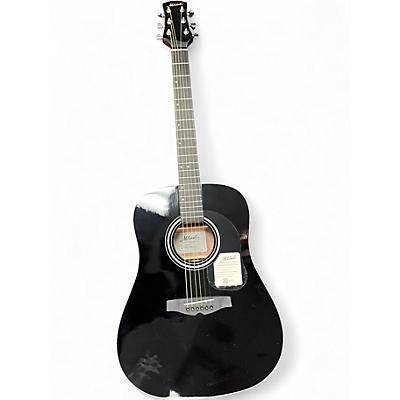 Used Mitchell D150BK Black Acoustic Guitar