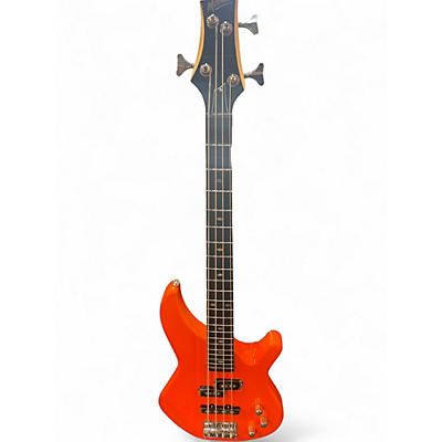 Used Mitchell MB100 Orange Electric Bass Guitar