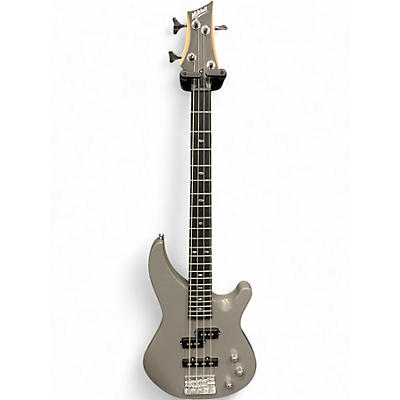 Used Mitchell MB100 Short Scale Metallic Gray Electric Bass Guitar