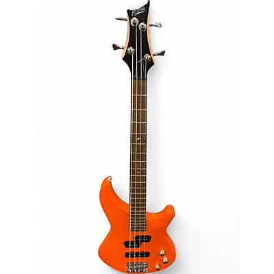 Used Mitchell MB100OR Orange Electric Bass Guitar