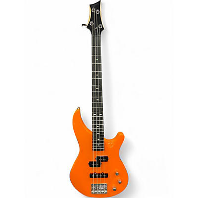 Used Mitchell MB100OR Orange Electric Bass Guitar