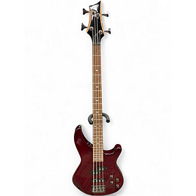 Used Mitchell MB200 BLOOD RED Electric Bass Guitar