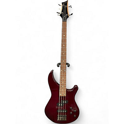 Used Mitchell MB200 CRIMSON RED Electric Bass Guitar