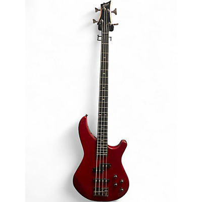 Used Mitchell MB200BR Red Electric Bass Guitar