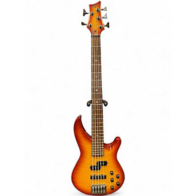 Used Mitchell MB305 5 String BURST Electric Bass Guitar