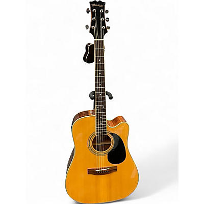 Used Mitchell MD100CE Natural Acoustic Electric Guitar