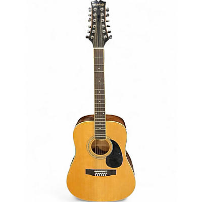 Used Mitchell MD100S12E Natural 12 String Acoustic Electric Guitar