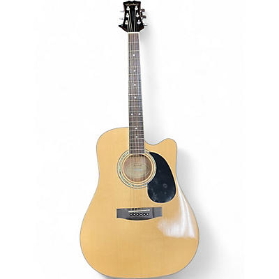 Used Mitchell MD100SCE Natural Acoustic Electric Guitar