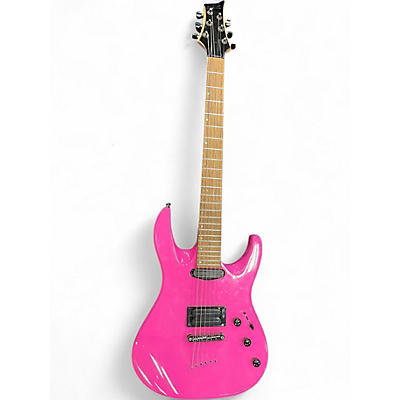 Used Mitchell MD200 Pink Solid Body Electric Guitar