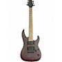 Used Mitchell MM100 Mini BLOOD RED Solid Body Electric Guitar BLOOD RED