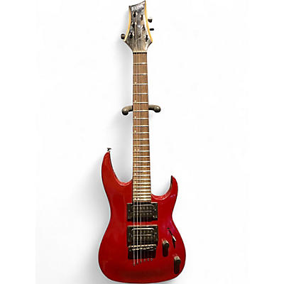 Used Mitchell MM100 Mini Wine Red Solid Body Electric Guitar