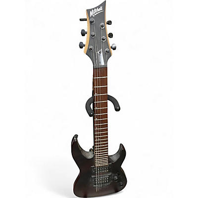 Used Mitchell MM100 Mini walnut stain Solid Body Electric Guitar